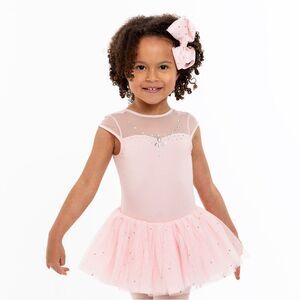 FLO Crystal Jewelled Sweetheart Tutu Dress in Pink Size 7 NWT in packaging